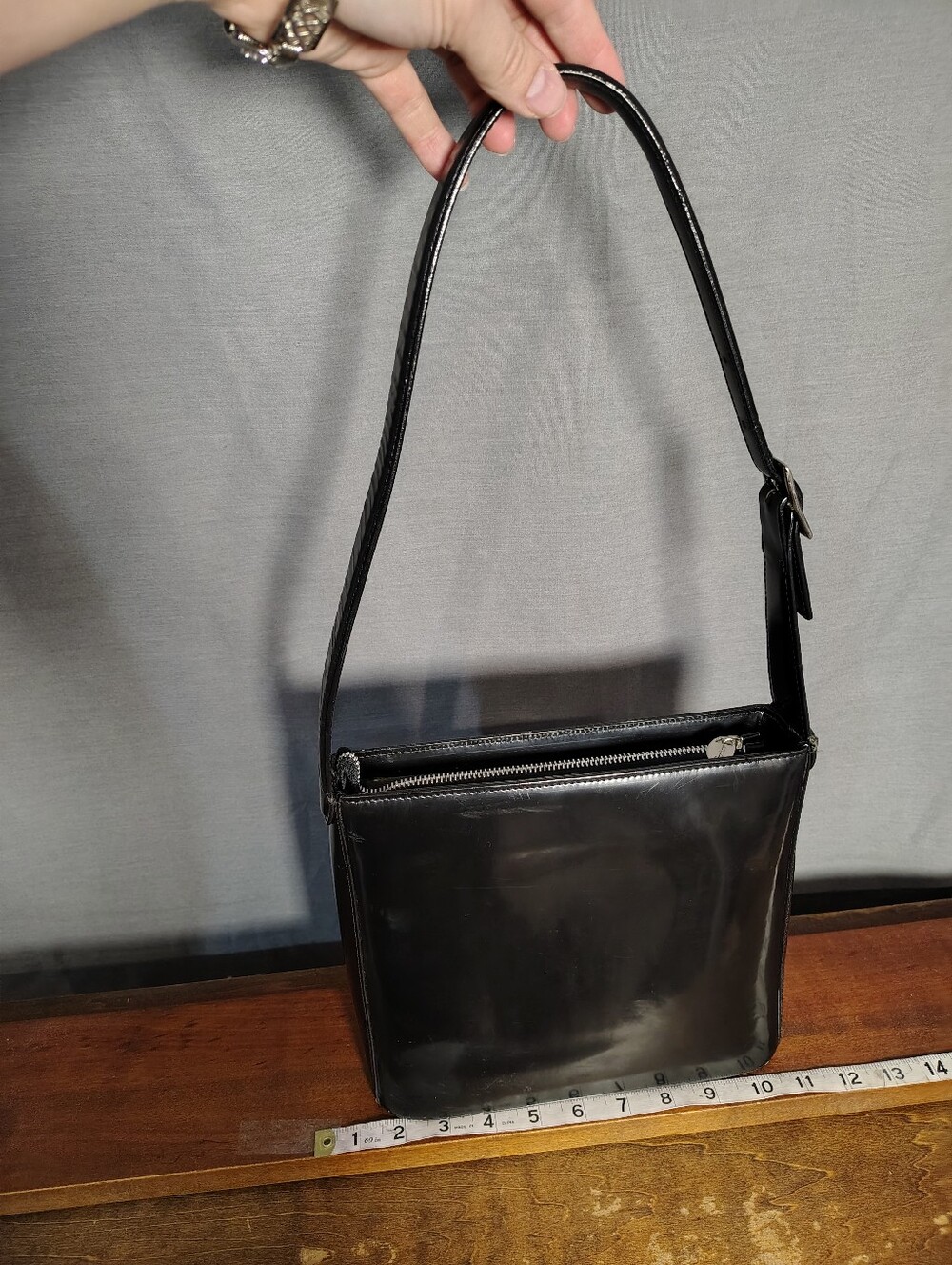 Cartier Black 2000's Leather Top Handle Trinity Bag - Picture 7 of 13